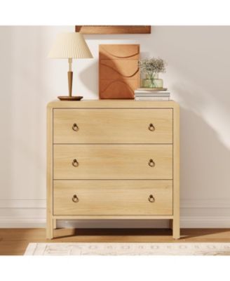 3-Drawer Modern Bedroom Dresser Chest Closet Storage Cabinet Organizer for Bedroom, Living Room, Hallway, Office