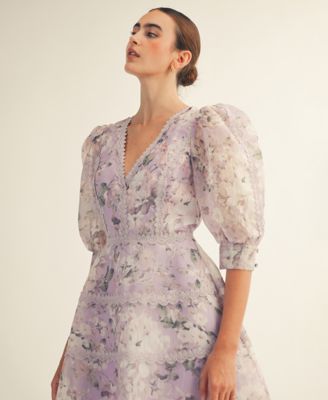 Women's Scarlett Printed V-Neck Mini Dress