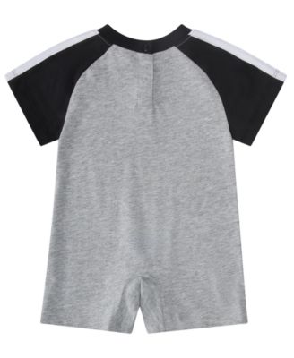 Baby Boys' 3-Stripe Raglan-Sleeve Crewneck Coverall