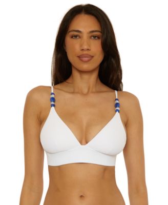 Women's Modern Edge Rib Banded Bikini Top