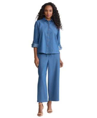 Women's Long-Sleeve Button Down Shirt