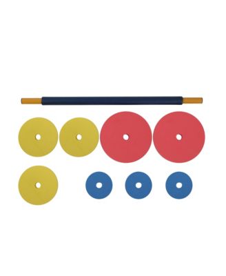 Kids Weight Bench Set with 35" Bench & Adjustable Headrest, Multicolor