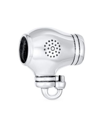 Hair Stylist Beaty Salon Blow Dryer Charm Bead Sterling Silver For Bracelet