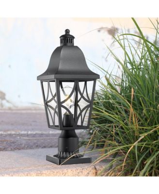 Outdoor Post Lights Lamp Post Light Fixture, Waterproof Aluminum Housing with Glass, Fence Post Deck Lighting for Garden