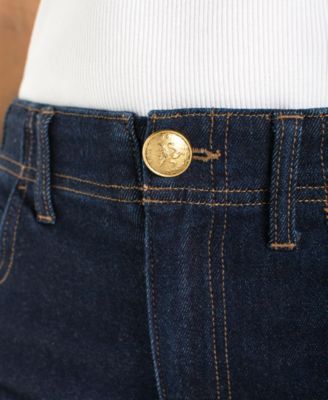 Women's Denim Sailing Wide-Leg Capri Jeans