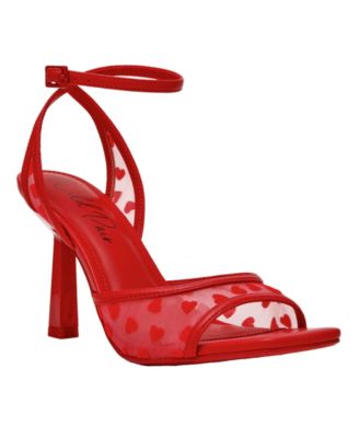 Erynn Dress Embroidered High Heel Sandals, Exclusively at Macy's