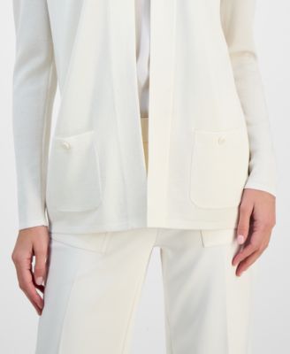 Petite V-Neck Long-Sleeve Cardigan Sweater