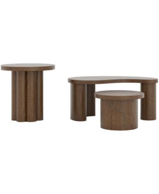 Santa Cruz 2-Pc. Wood Coffee Table and End Table Set
