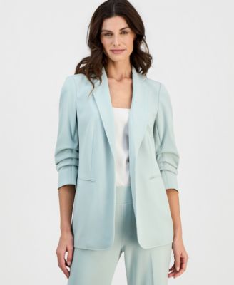 Women's Scrunch-Sleeve Open-Front Blazer image