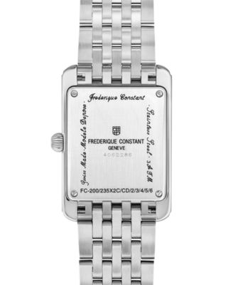 Women's Carree Silver-Tone Stainless Steel Bracelet Watch, 25.2mm