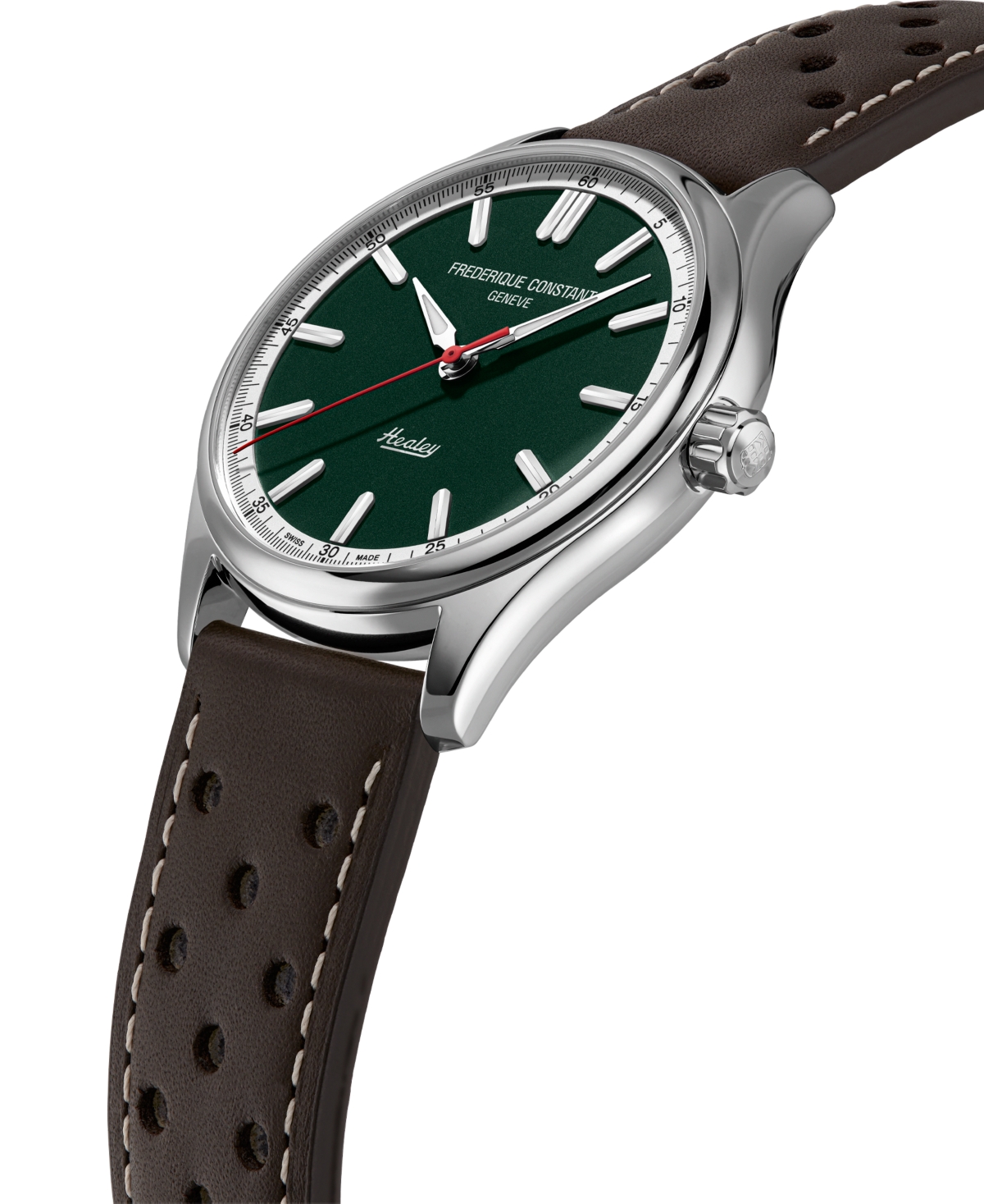 Frederique Constant Men's Vintage Rally Healey Brown Strap Watch, 40mm