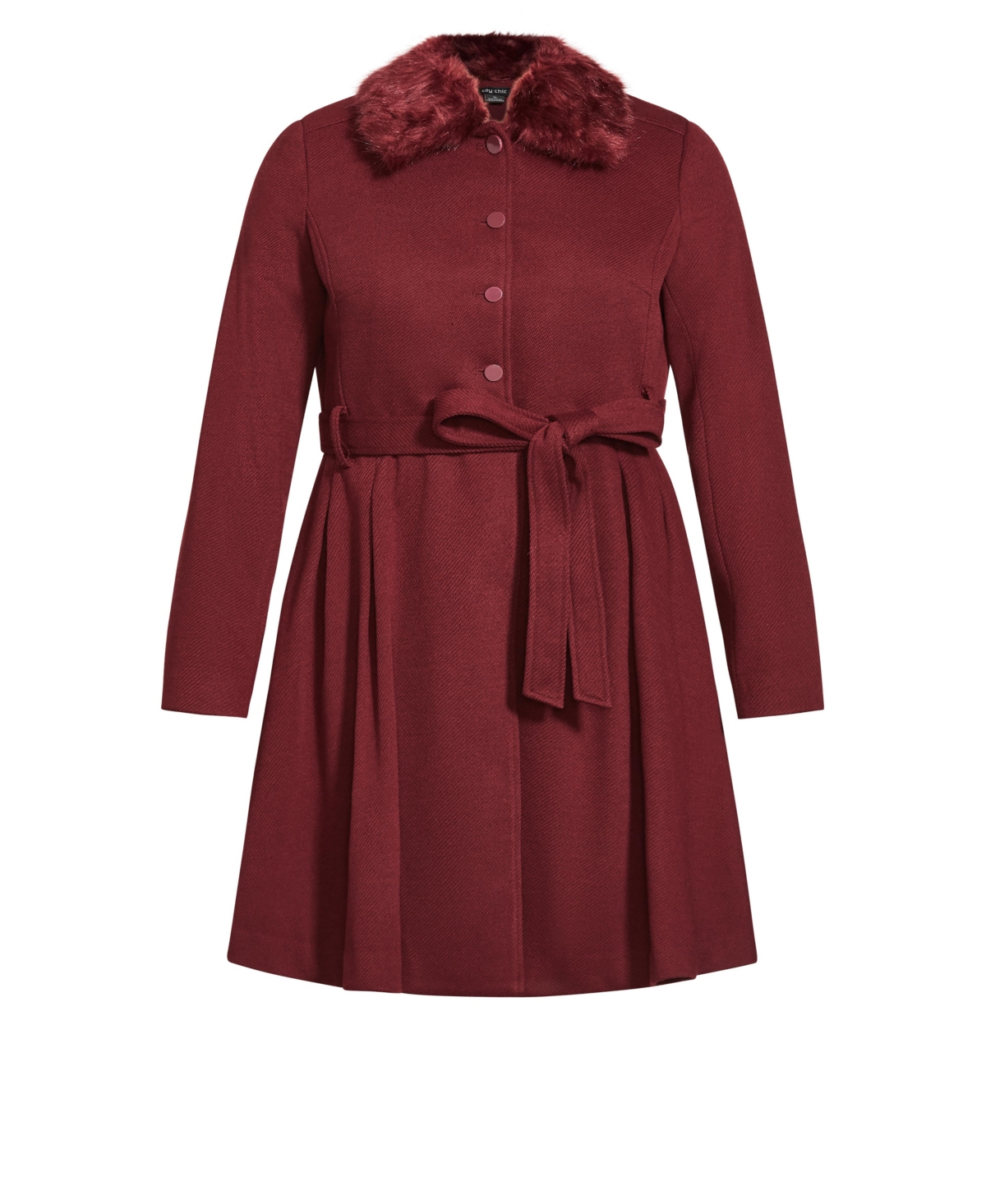 City Chic Women's Blushing Belle Coat