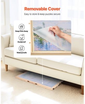 1000-Piece Rotating Puzzle Board 29"x21" with Drawers and Cover