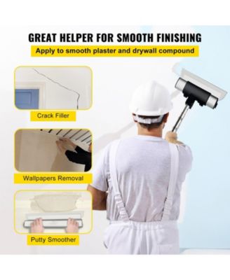 Skimming Blade Set, 10" 24" 32" Blades with 35"–78" Extension Handle, Stainless Steel, Aluminum Profile, Drywall Smoothing