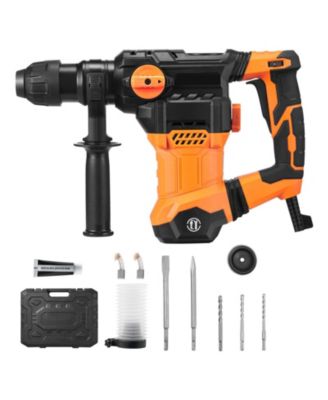 1-1/4" SDS-Plus Rotary Hammer Drill, 13 Amp Corded, Variable Speed, Vibration Control, Safety Clutch, Demolition Tool