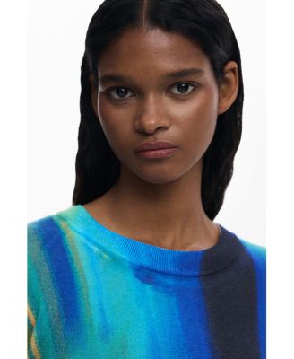 Women's Fine vertically gradient sweater