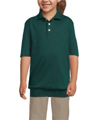 Girls Short Sleeve Banded Bottom Polo Shirt