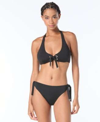 Michael Kors Women's Grommet Halter Bikini Top