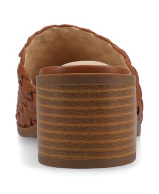 Women's Fylicia Woven Block Heel Slide Sandals