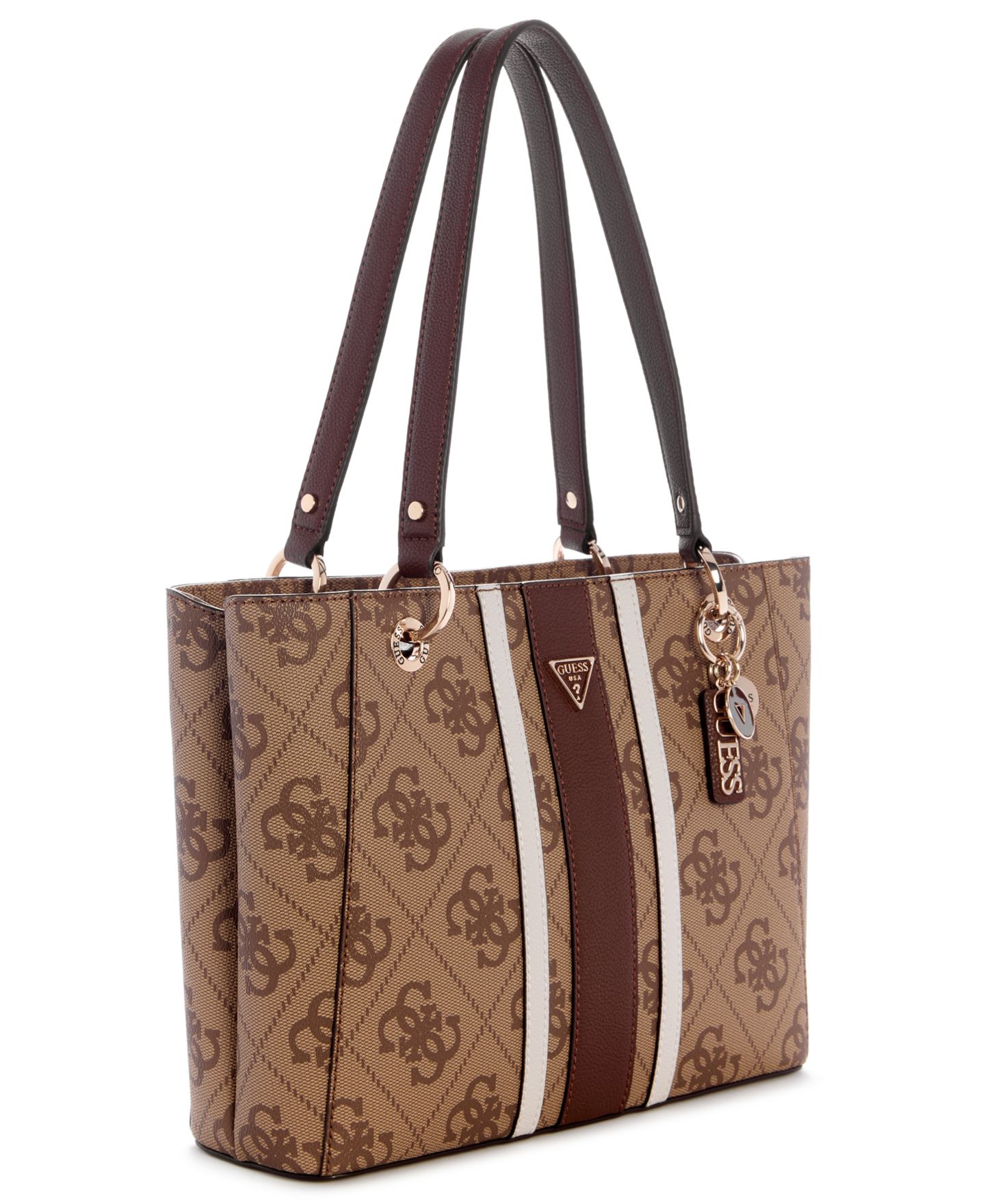 Женская сумка GUESS Noelle Ii Small, цвет: Коричневый — фото 3