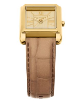 Women's Essex Three-Hand Brown Leather Watch, 26x36.5mm