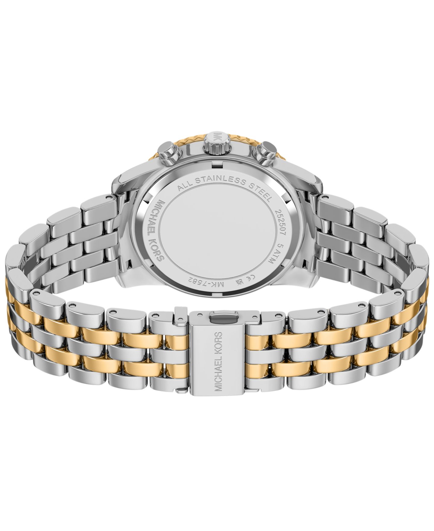 Женские часы Michael Kors Bryant Chronograph Two-Tone Stainless Steel Watch, 35mm — фото 5