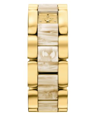 Women's Darrington Two-Hand Alabaster Acetate and Gold-Tone Stainless Steel Watch, 24mm