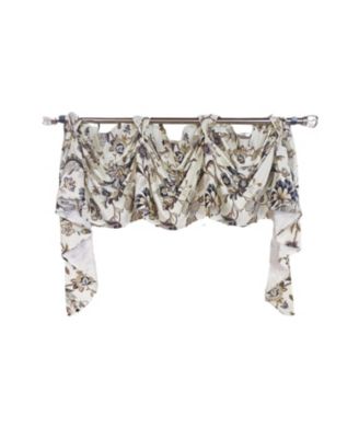 Zanzibar 3-S Victory 100% Cotton Tab Top Swag Window Curtain 54" x 25" Gray