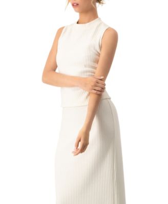 Women's Sleeveless Ribbed Crop Top