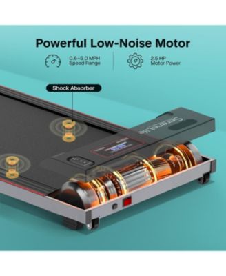 Portable Walking Pad, Ultra Slim Under Desk Treadmill, Quiet 2.5HP Motor, LED Display, Remote Control