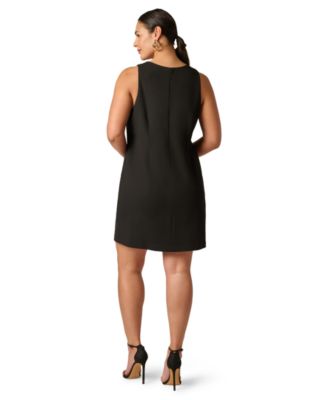 Plus Size Sleeveless Knit Mini Dress