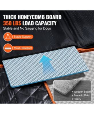 Waterproof Dog Car Seat Cover for Back Seat, 51.2 x 27.6 in, 600D Heavy-Duty Protection for SUV