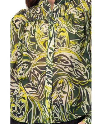 Women's Printed Round Neck Blouse