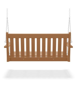 Outdoor Patio HDPE Hanging Front Porch Swing Bench