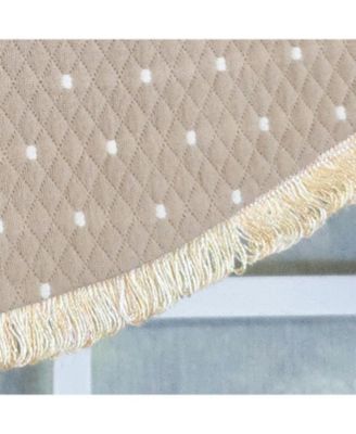 Dapple Cornice 100% Cotton Rod Pocket Lined  Window Valance 50" x 17"