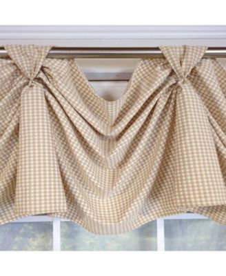 Colburn 3-S Victory 100% Cotton Tab Top Swag Window Curtain 54" x 25"
