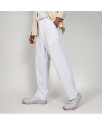 Men's Tailored Linen-Blend Trousers
