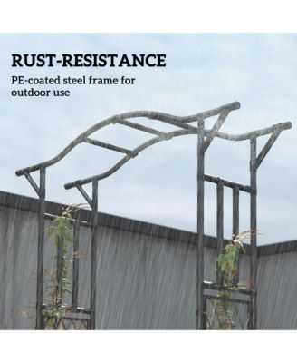 Garden Arch, Garden Arch Trellis with Extended Top,