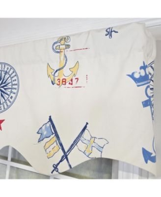 Ralph Lauren Navigator Regal 100% Cotton Rod Pocket Lined  Window Valance 50" x 17" Off White