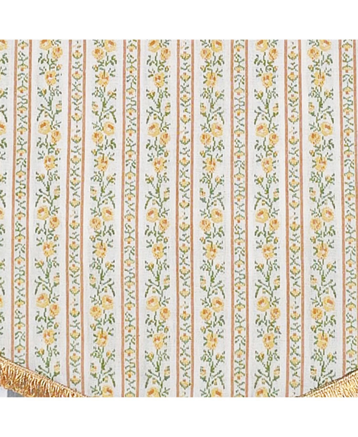 Rlf Home Rosalinda Cornice 100% Cotton Rod Pocket Lined Window Valance 50" x 17" Yellow