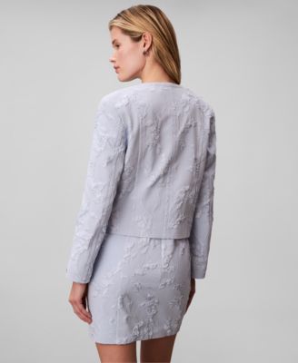 Women's Novelty Crewneck Cropped Jacket