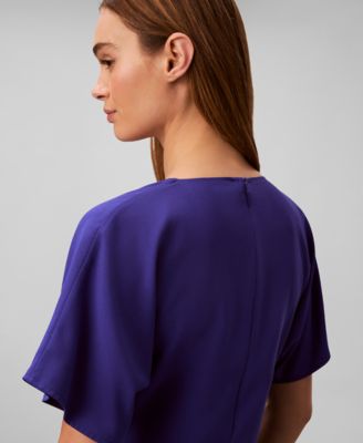 Women's V-Neck Midi Dress