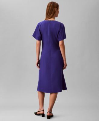 Women's V-Neck Midi Dress