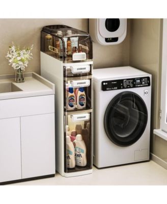 Plastic Rack Bathroom Narrow Storage Cabinet Toilet Side Storage Cabinet Toilet Gap Storage Cabinet Storage Cabinet