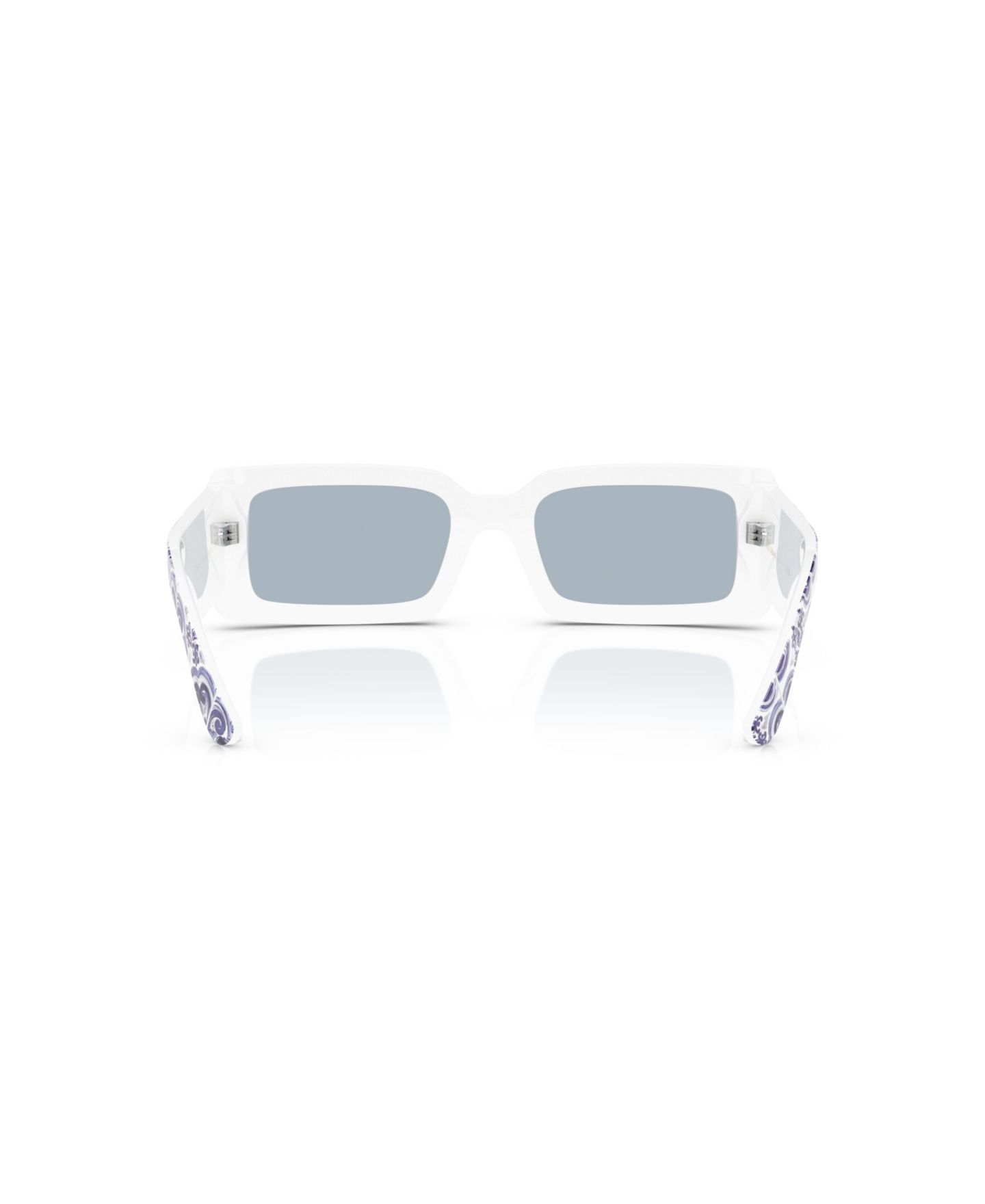 Женские солнцезащитные очки Dolce&Gabbana Rectangle Sunglasses, DG4416, цвет: Синий белый — фото 4