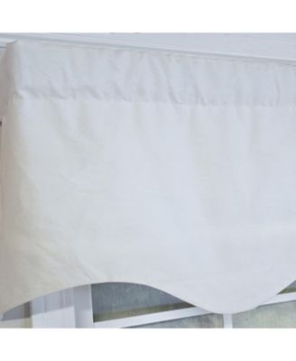 Soft Duck Regal 100% Cotton Rod Pocket Lined Window Valance 50" x 17" Off White