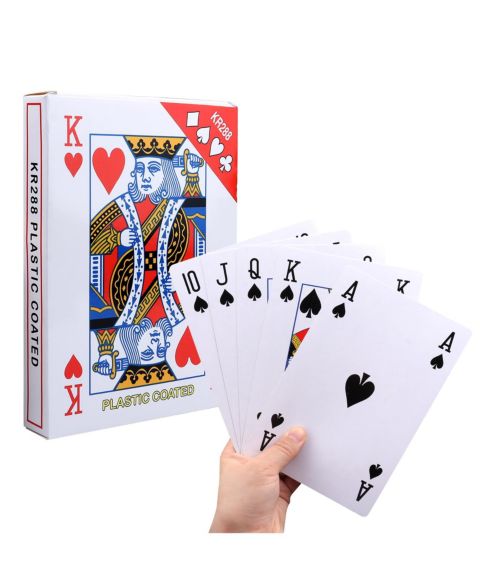 Детские карточные игры GSE Games & Sports Expert Coated Jumbo Playing Cards 54-Piece Card Game, от 3 лет
