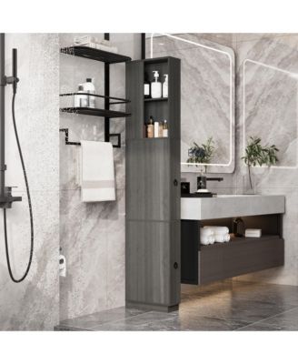 Bathroom Cabinet With Shelves And Drawers