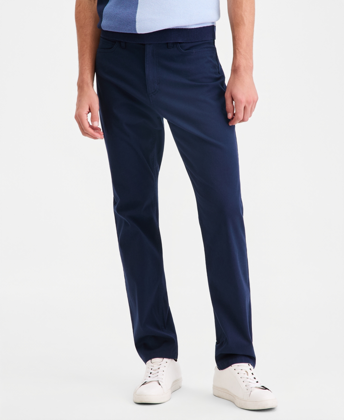 Alfani Men's Cotton-Blend 5-Pocket Regular-Fit Pants, Macy's Exclusive