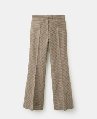 Women's Houndstooth Wool-Blend Pants